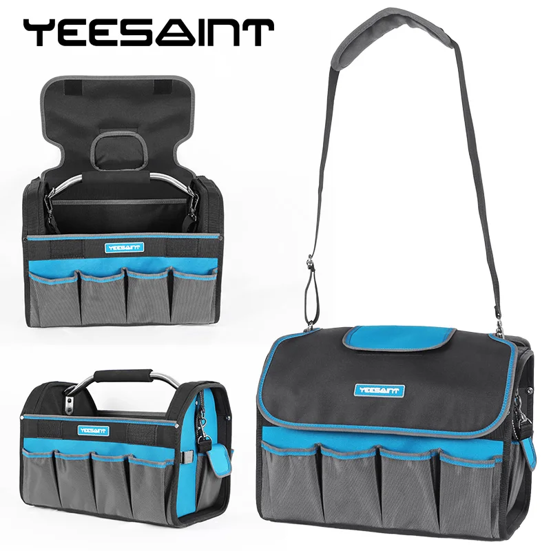 

Многофункциональная сумка для инструментов YEESAINT из ткани Оксфорд, сверхпрочная противоскользящая сумка для инструментов, органайзер для х...