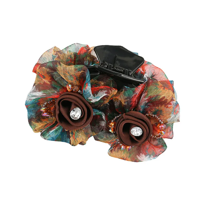 Заколка для волос в форме розы заколка женщин среднего и пожилого возраста виде