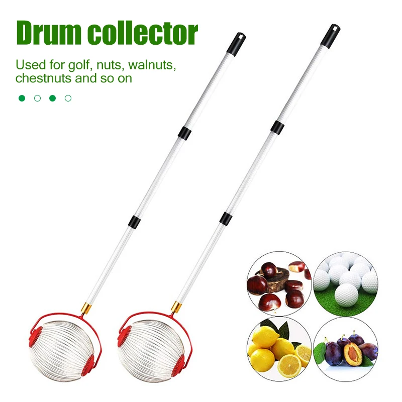 

Nut Gatherer Fruit Collector Home Garden Rolling Nut Harvester Fruit Picker With Telescoping Pole for Picking up Walnut Chestnut