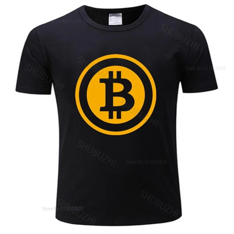 Tshirt men summer top tees Men Bitcoin Satoshi Crypto Logo T Shirt Cryptocurrency Tee unisex t-shirt loose style tops