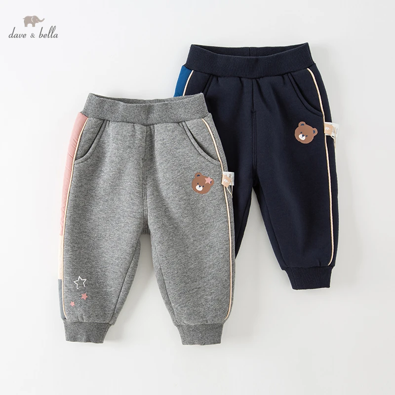 

Dave Bella Winter Baby Pants Boys Warm Cotton Trousers Thickened Long Pants Boy Outer Wear 2 to 7years DB4224093