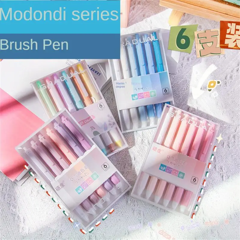 

Быстросохнущая ручка с прессом, свежие разноцветные шариковые ручки Morandi без перелива, кончик ручки изысканно изготовлен на 0,5 мм