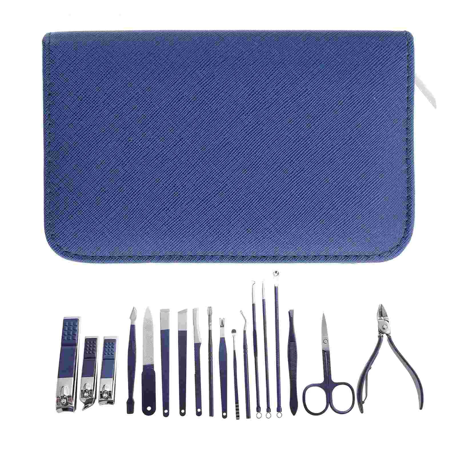 

Kit Nail Pedicure Manicure Set Grooming Professionalportable Care Cuticle Steel Stainless Nipper Clipper Fingernailtoenail