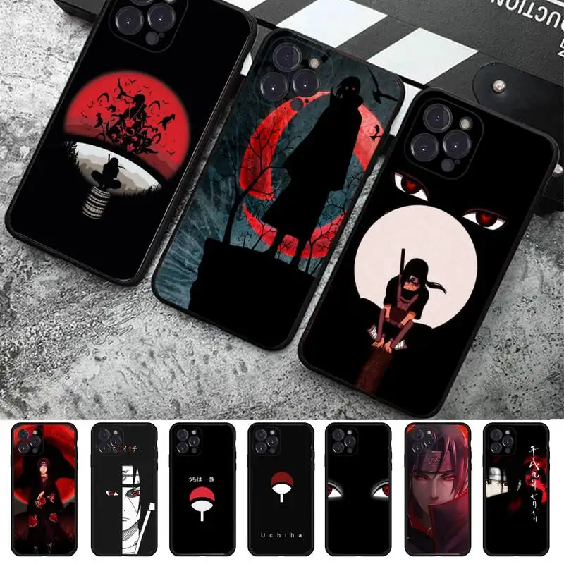 

BANDAI Naruto Itachi Uchiha Japanese Phone Case for iPhone 11 12 13 mini pro XS MAX 8 7 6 6S Plus X 5S SE 2020 XR case