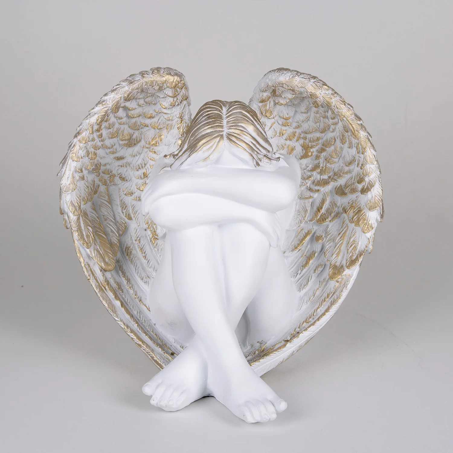 

Sad angel trinket white 32x34 Cm