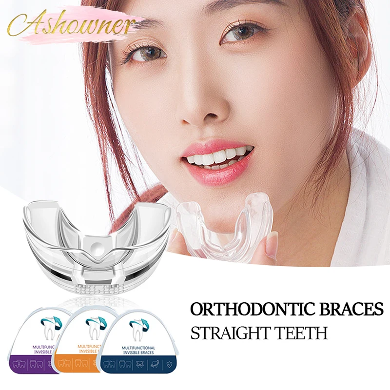 

1/3pc Tooth Orthodontic Trainer Dental Tooth Appliance Alignment Brace Silicone Professional Guard Teeth Tray 3Phases for Adults