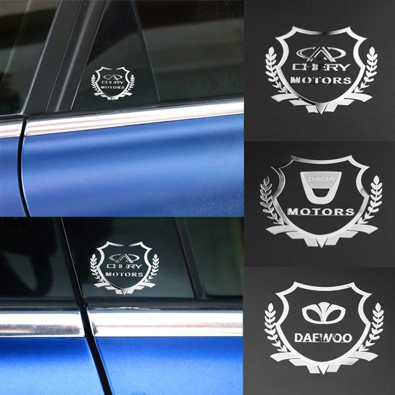 Стайлинг автомобиля декоративный логотип на окна для alfa romeo nissan Audi hyundai Opel Vw mazda