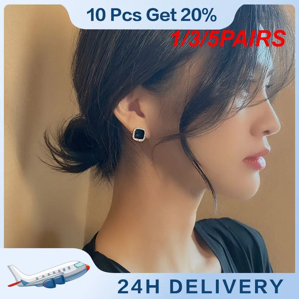 

1/3/5 пар, серьги из серебра с кристаллами