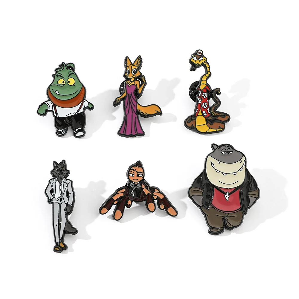 

Жадная змея Акула плохо держится, это известно своим и ненатуральным аппетиттом, он съест все, что угодно, эмалированная Булавка С мультяшным рисунком