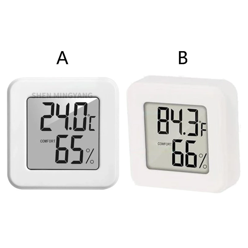 

94PD Mini Digital Thermometer & Hygrometer Temperature & Humidity Monitor with LCD Screen ℃/℉ Switchable Accuracy ±1℃