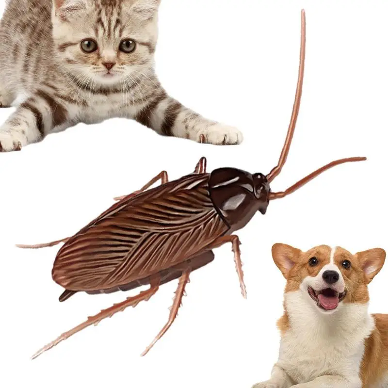 

Fake Cockroaches Electric Spider Fake Cockroach Toy Wireless Realistic Fake Roaches Creepy Scary Toys Prank Toys For Cats Dogs