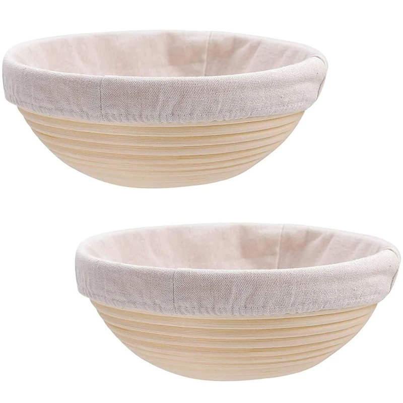 

Прозрачная Круглая Корзина, набор корзин из натурального ротанга, корзина для хлеба, форма для хлеба