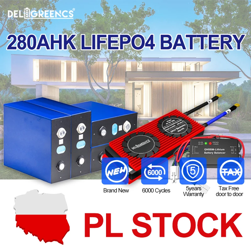 

Предварительно заказанный Аккумулятор LiFePO4 280AH для хранения солнечной энергии 48 в 15 кВт система призматические перезаряжаемые батареи LiPO фосфат 12 В 24 В