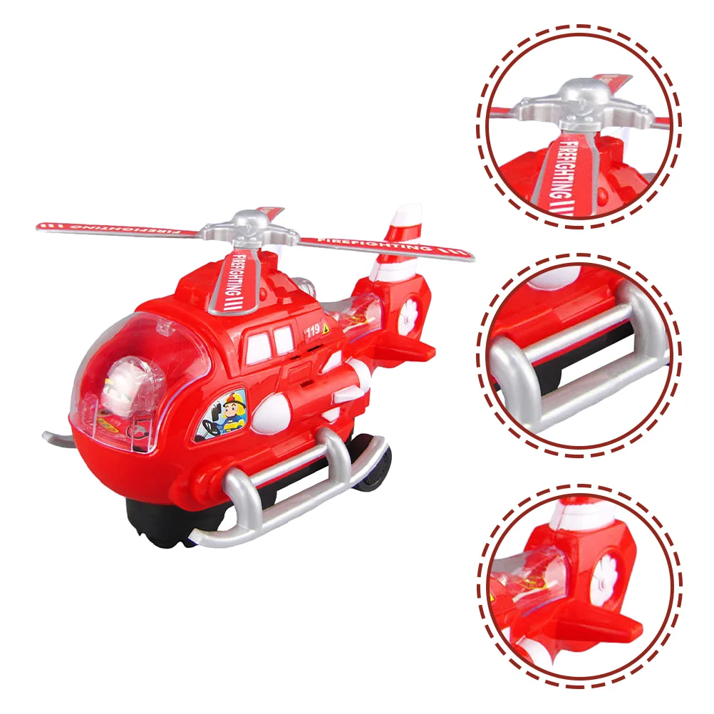 

Electric Kids Helicopter Portable Helicopter Toy Luminous Design Assembly Helicopter Plaything