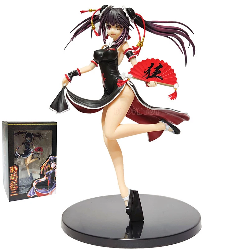 

23cm Date A Live III Kurumi Tokisaki Anime Figure Tokisaki Kurumi Cheongsam Ver. Action Figure Date A Live III Figurine Doll Toy