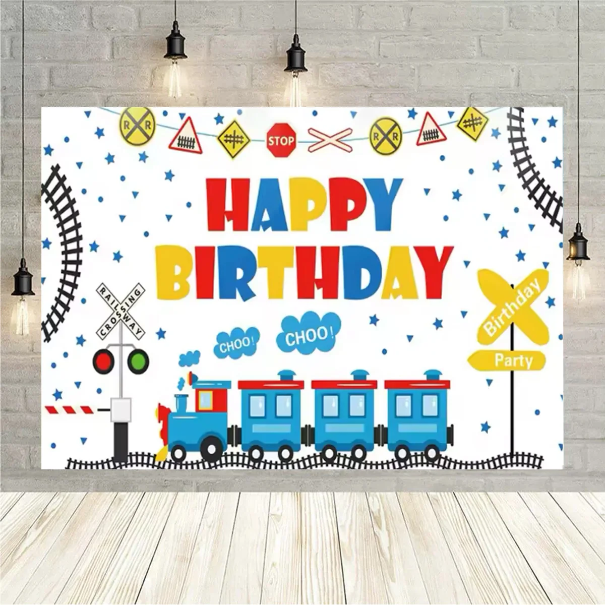 

Виниловый фон для фотосессии "Мультяшный транспортный автомобиль"