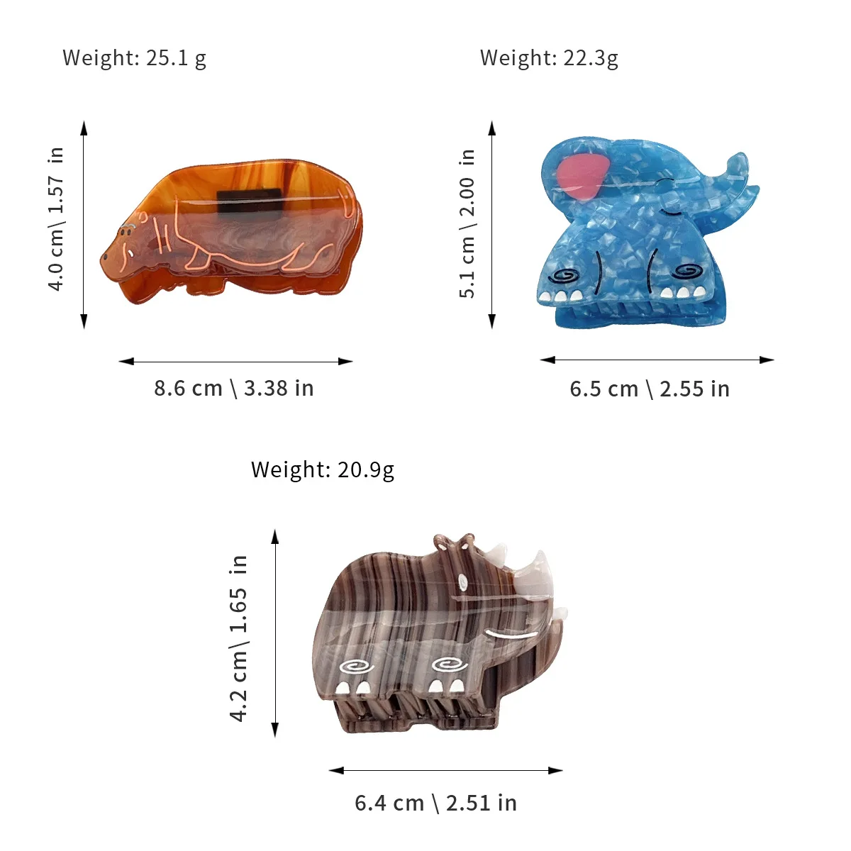 Регулируемые Заколки Для Волос 2024 Мультяшный Стиль Жирафа Лесная Форма