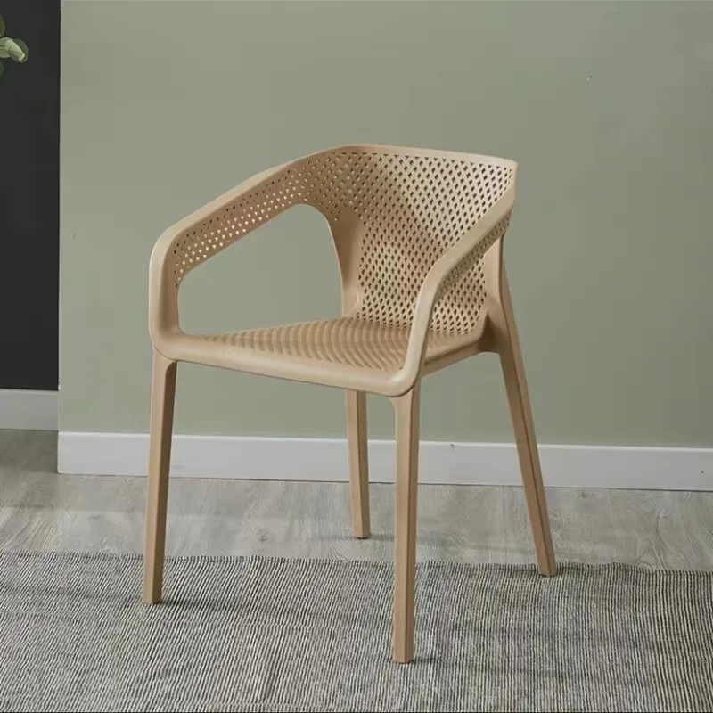 

Современный простой пластиковый обеденный стул в скандинавском стиле, стул с подлокотником, стол для отдыха и книжки, стулья
