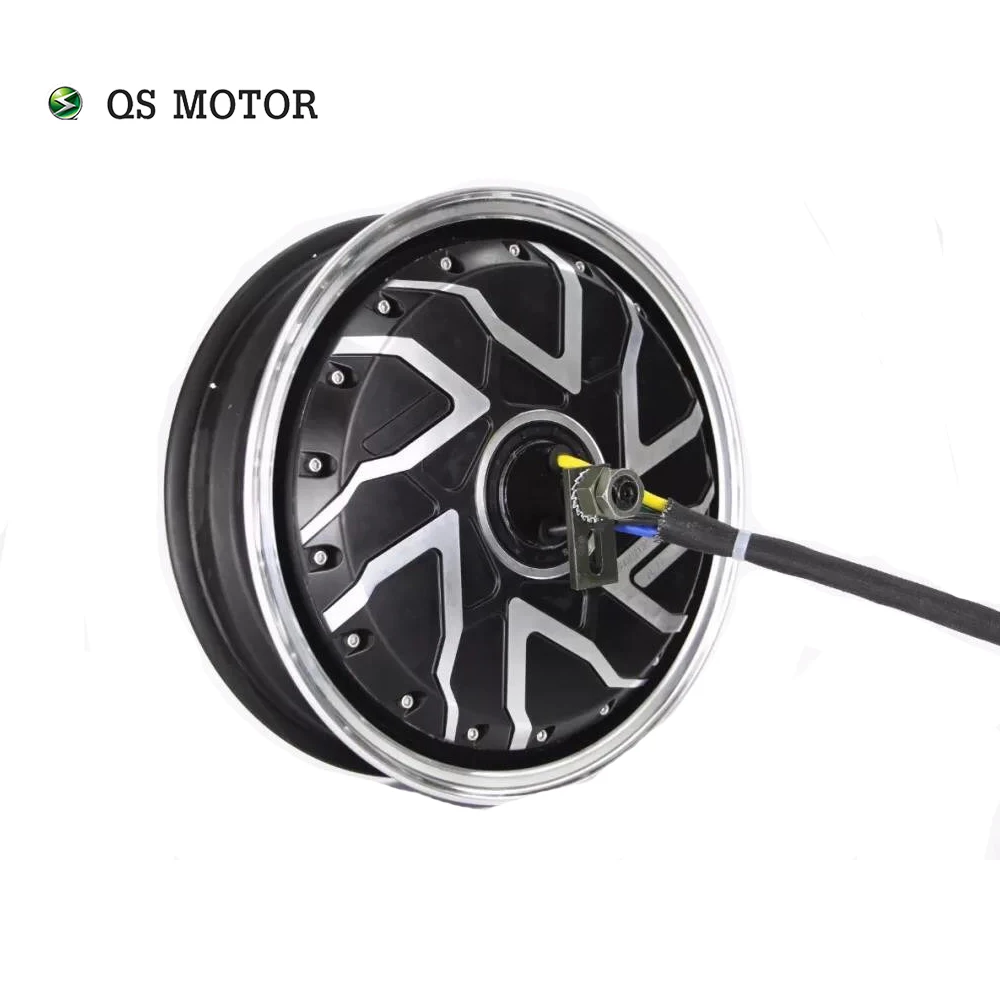

QS Motor 13*4.25inch 12000W 273 70H V4 High Power Hot Sale BLDC Gearless Motor In-wheel Hub Motor for Electric Scooter