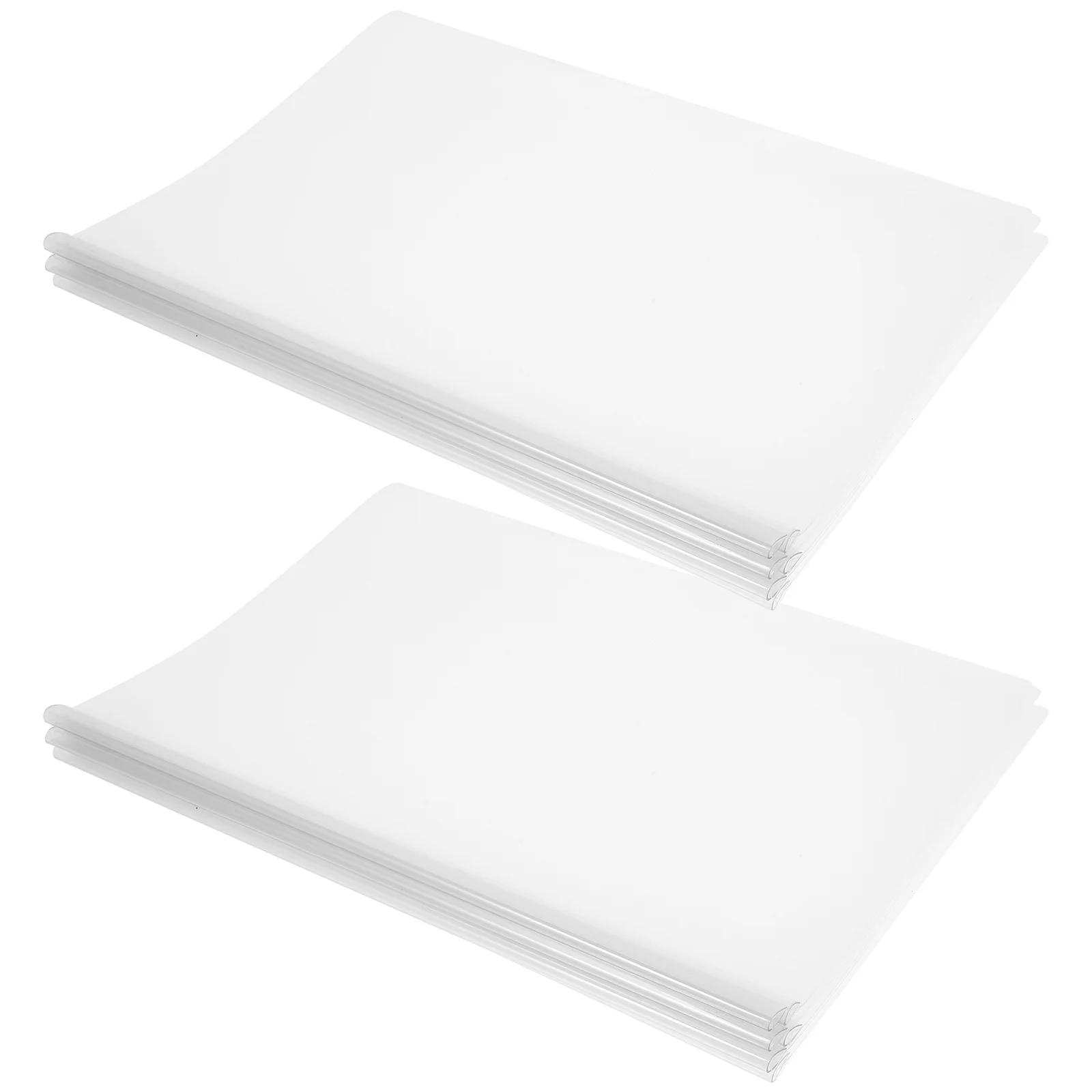 

10 Pcs Clear Binder Presentation Folders Report Covers Sliding Bar Clip Documents Plastic Portfolio Paper