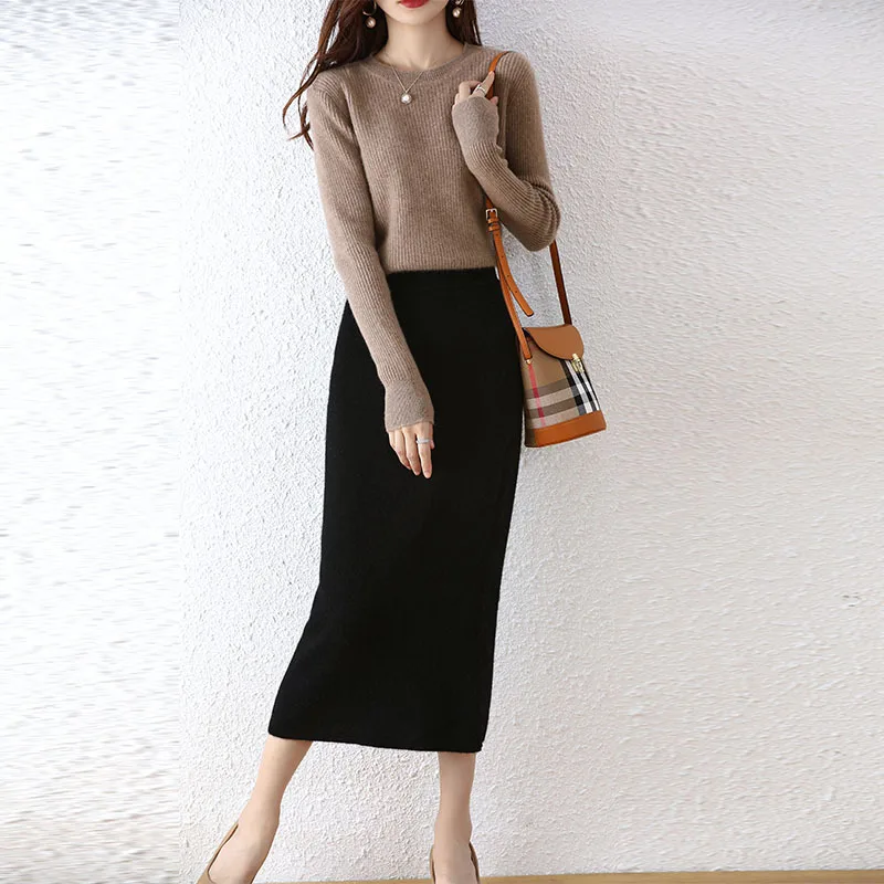 Осень-зима новинка 100% шерсть вязаная модная классическая универсальная