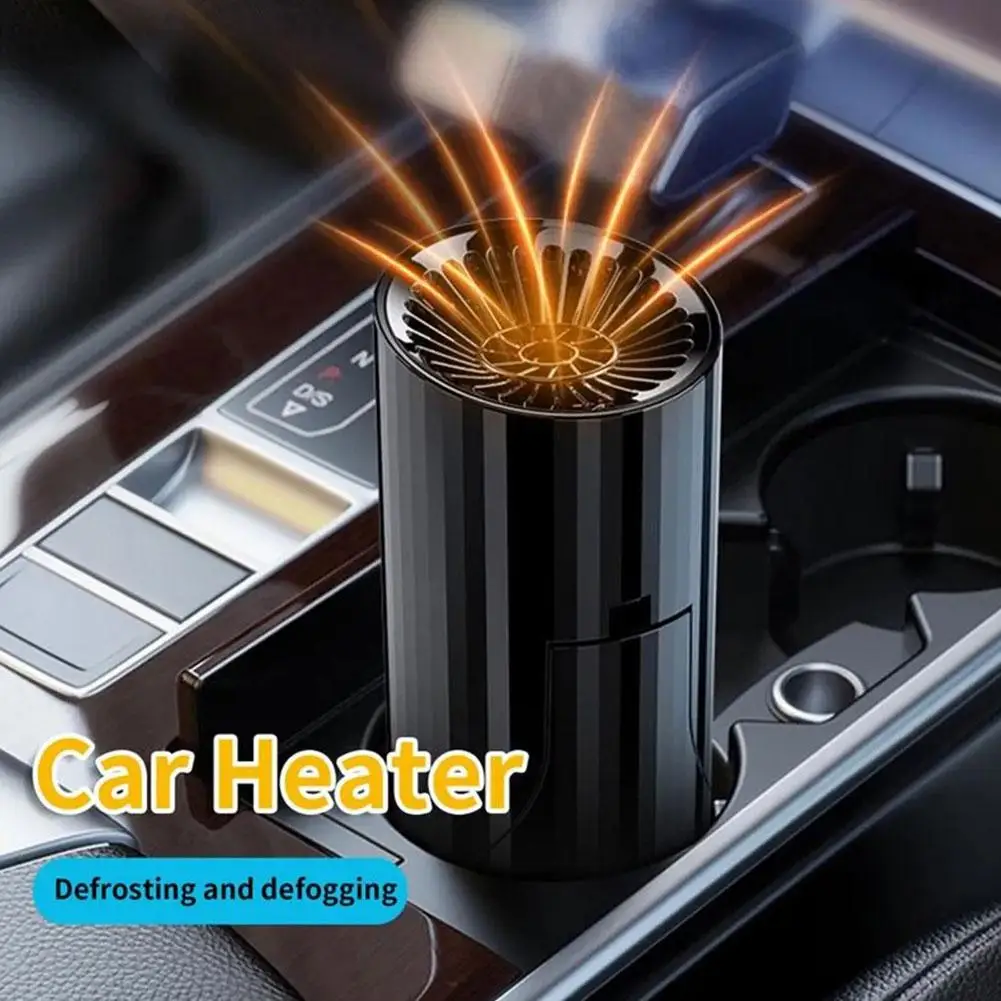 

12V Car Heater 2 In 1 Car Windshield Fast Heating Defrost Defogger 360° Rotary Car Fan Auto Heater For Interior Accessories K5X8