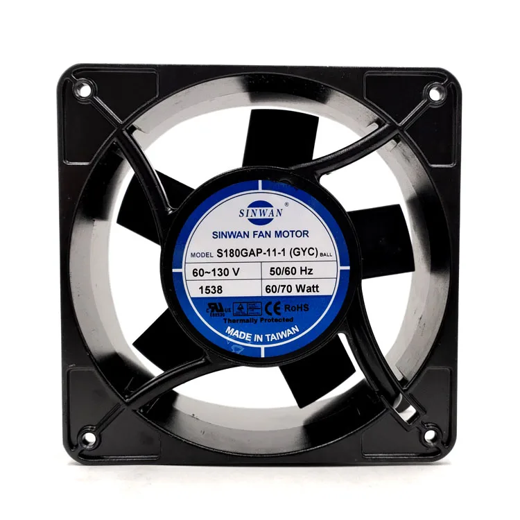 Вентилятор охлаждения сервера SINWAN S180GAP-11-1 AC 60 в 60 Вт 180x180x60 мм