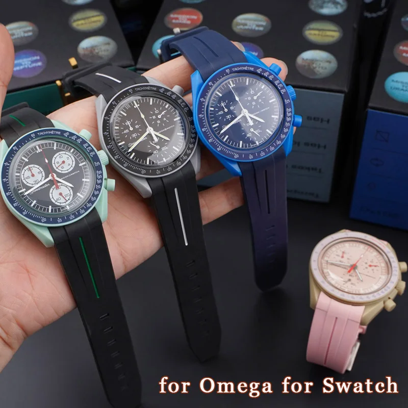 

Ремешок резиновый для часов Omega, 20 мм, силиконовый, водостойкий