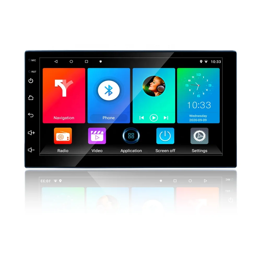 

Carqseng Touch screen 10 inch android 9.1 radio car video stereo multimedia screen player with gps