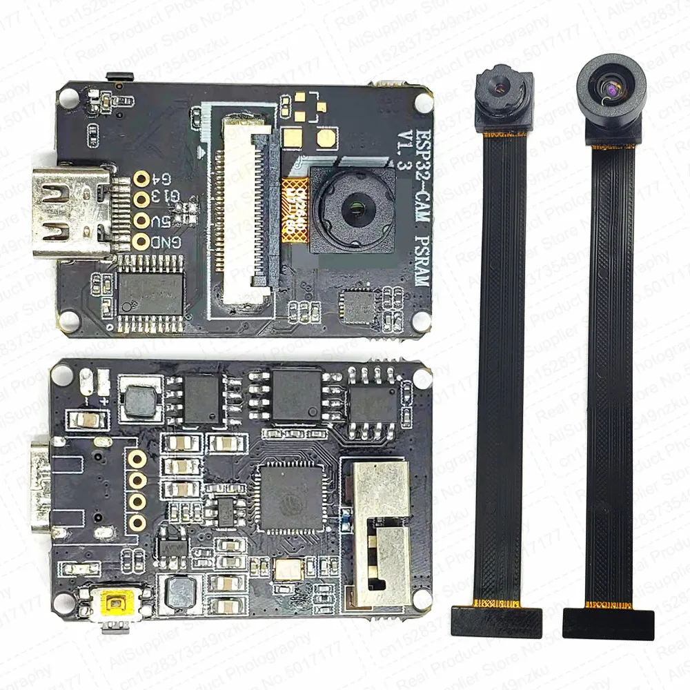 

NEW ESP32 CAM with OV3660 Camera Module Kit 2.4 GHz WiFi and Bluetooth 8MB PSRAM Type C Download DVP 24Pin HD 3MP