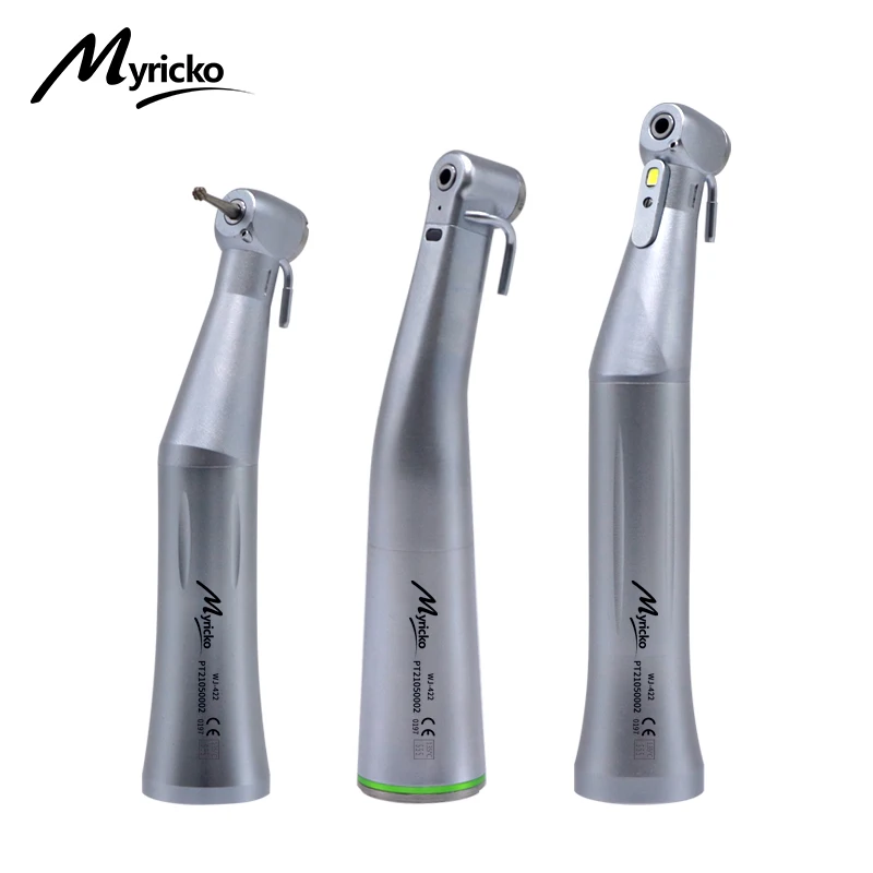 

Myricko Dental 20:1 Implant Contra Angle Series Dentist Therapy Handpiece Optional Normal/ LED/ Fiber Optic Reduction Hand Piece