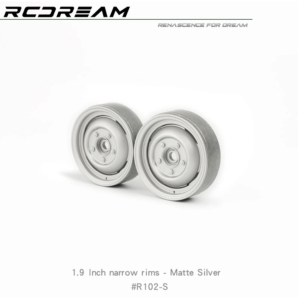 Фото Колеса RCDream 1,9-дюймовые узкие диски Old-fashion для 1/10 1/8 RC Truck Crawler D90 RD110 FJ MST VP # R102 №3