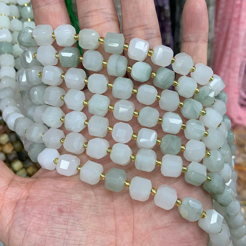 Натуральный авантюрин желтый амазонит чистый камень бусины 15 дюймов граненый