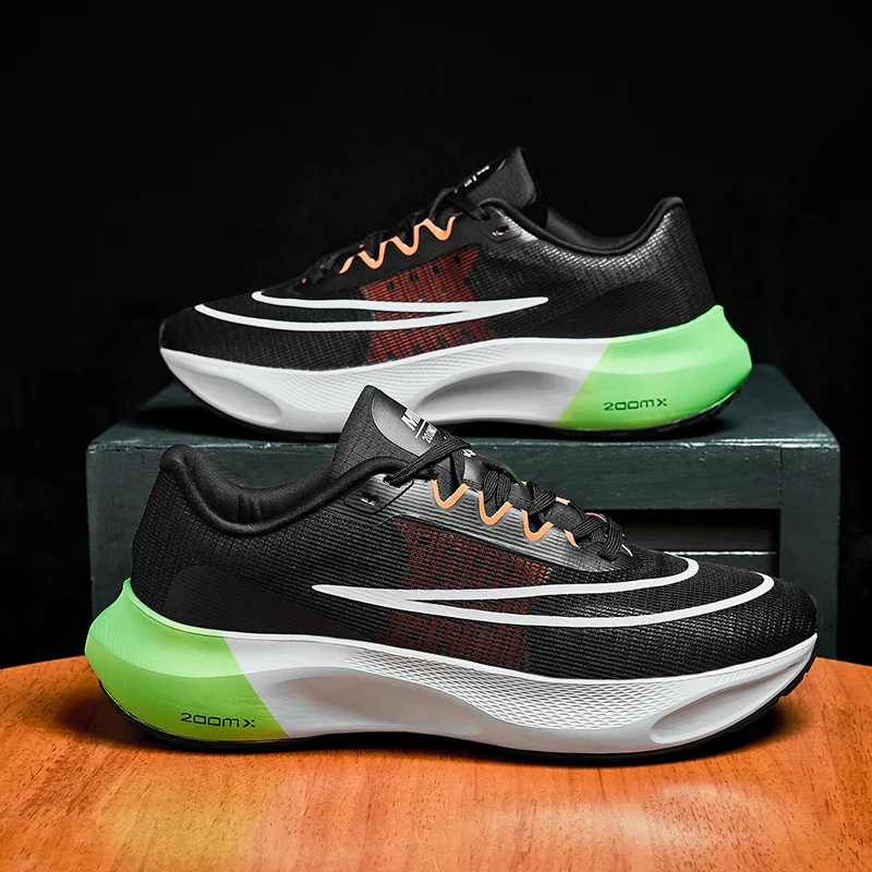 2oomx Alphafly 4% Breathable Comfortable Men Running Shoes 2oom Tempo Next Flyease Electric Black Trainers Sport Sneakers 39-45