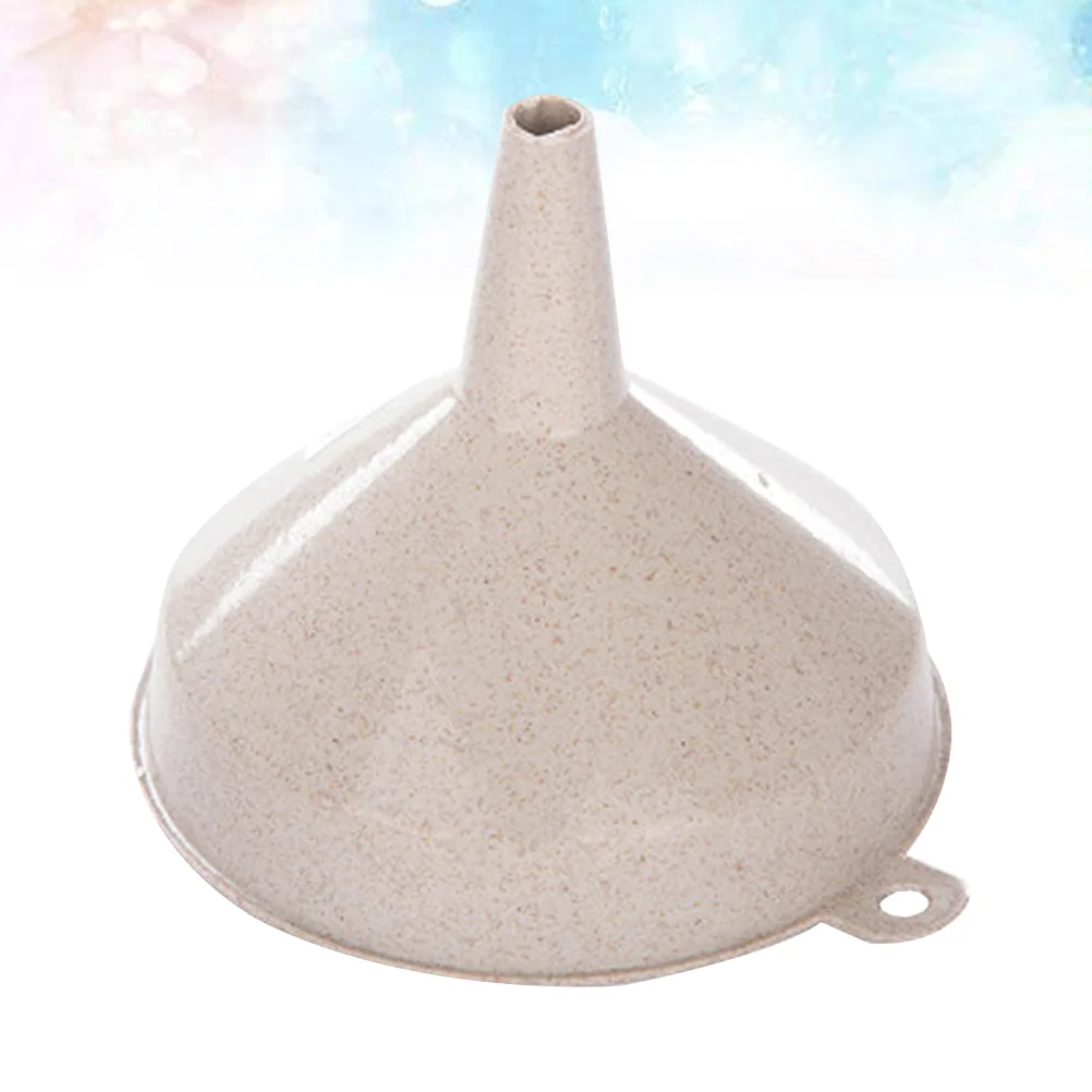 Funnel Kitchen Funnel Wide Mouth Funnel for Water Bottle Transfer ( Beige )