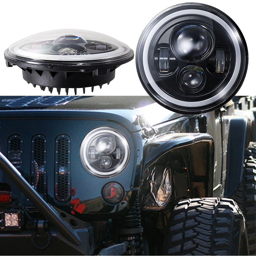 

1pc Motorcycle LED Headlight Super Brighter Motorbike Head Lamp 12V 45W Moto Working Spot Lights Headlamp 6500k Auxiliary Lights