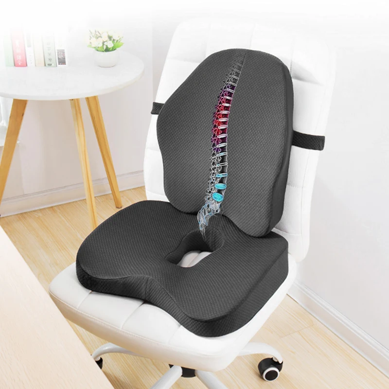 Memory Foam Lumbar Support Chair Cushion Pillow Orthopedic S