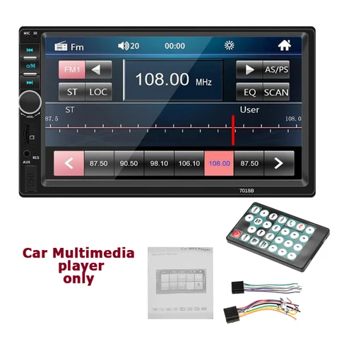 2 DIN радио 7-дюймовый сенсорный экран USB TF FM AUX автомобильный стерео MP5 плеер с парковочной камерой Bluetooth Лучшая цена зеркальная ссылка
