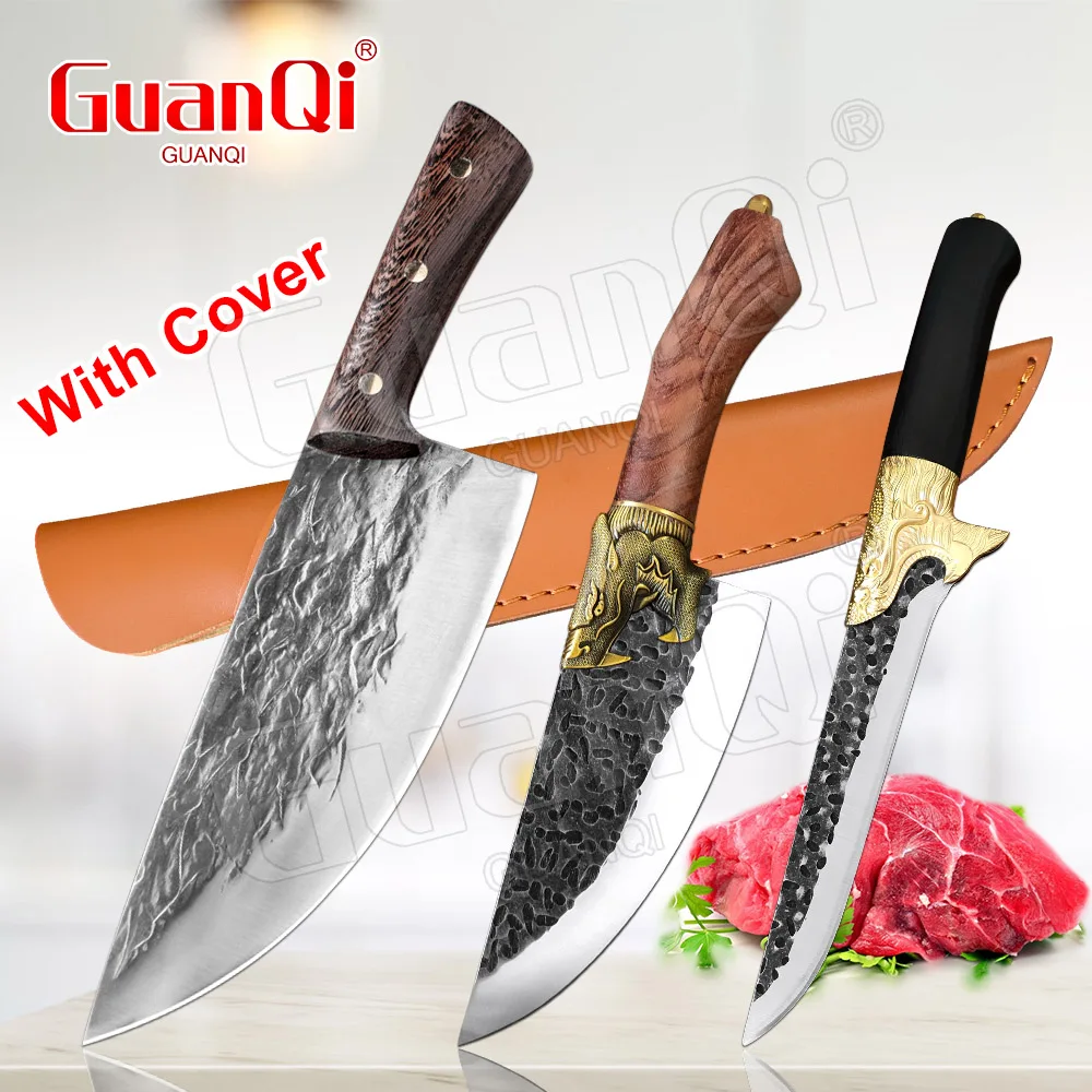 

Forged Boning Knife Pig Beef Sheep Cutting Meat Cleaver Hunting Camping Fishing Kitchen Chef Knife Professional Butcher Knives