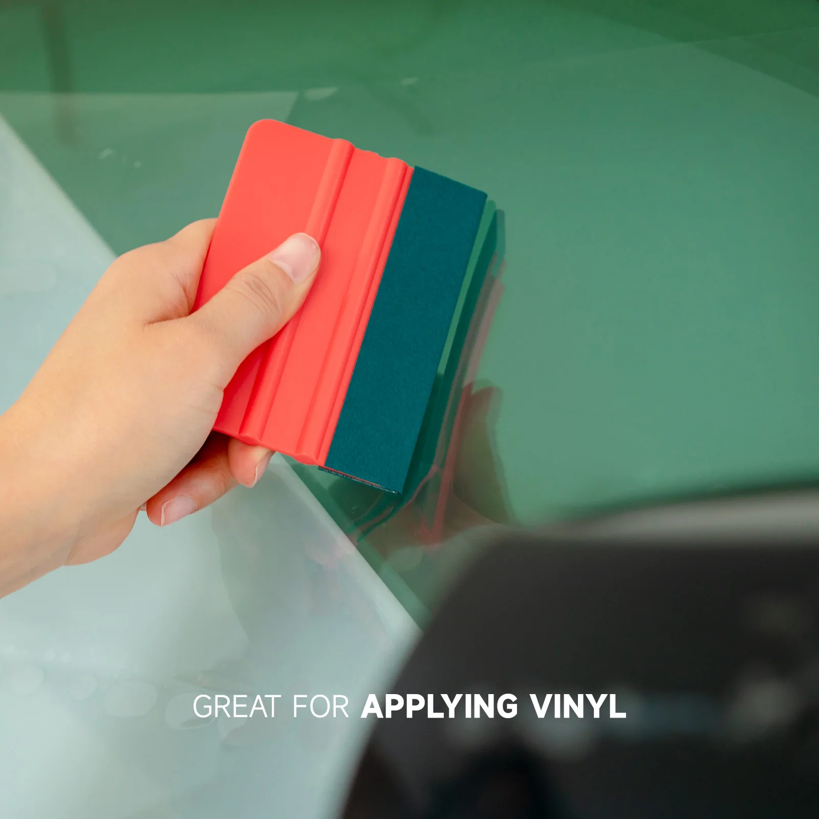 FOSHIO Car Vinyl Suede Felt Edge Scraper Paint Protection Film Wrapping Squeegee with 10pcs Spare Fabric Cloth Window Tint Tool images - 6