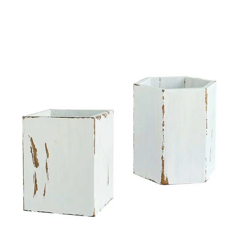 Ретро квадратный деревянный держатель для ручек палочки еды кухонная посуда