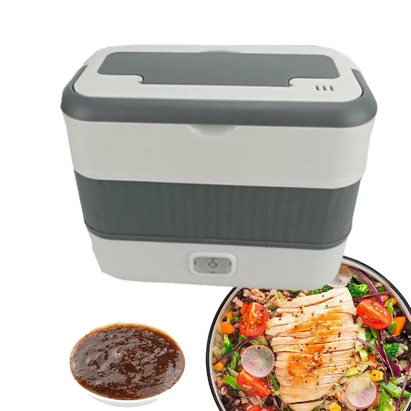 

Heated Lunch Boxes Adults Leakproof Lunch Containers Heaters With Push Button Business Food Waming Products For Rice Dishes