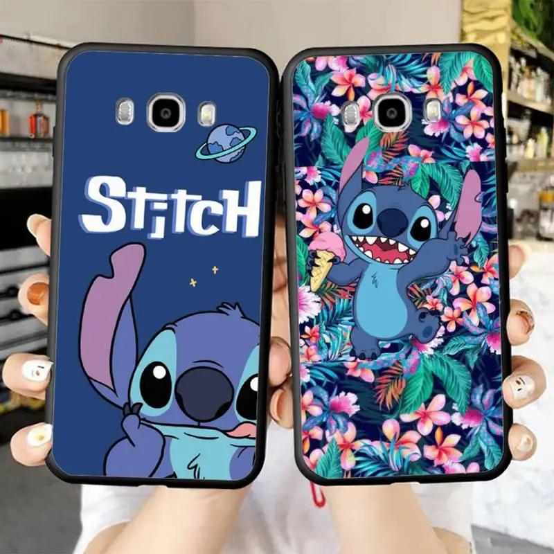 

Disney Lilo Stitch Phone Case for Samsung J 2 3 4 5 6 7 8 prime plus 2018 2017 2016 core