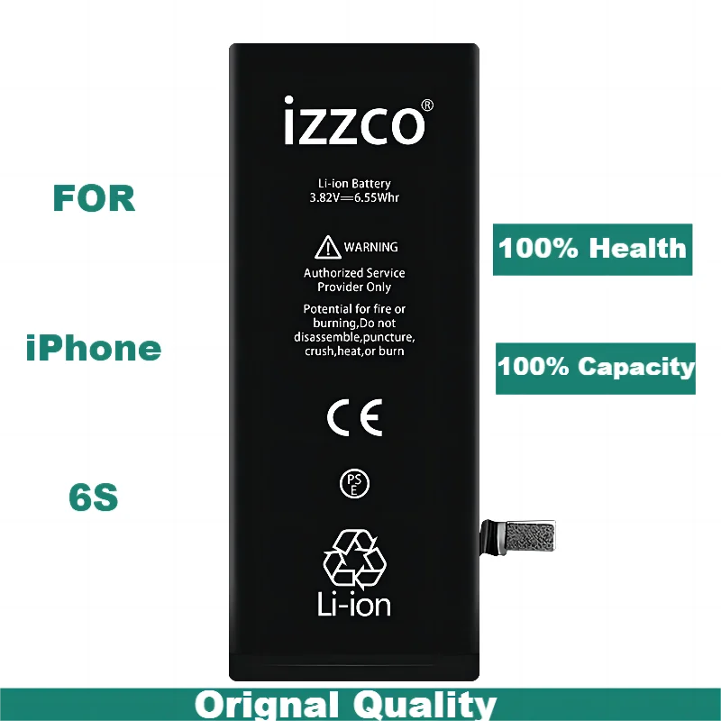 IZZCO 100% Original Quality  Battery For iPhone 5 5S 6 6S 7 8 With Free TOOLS enlarge