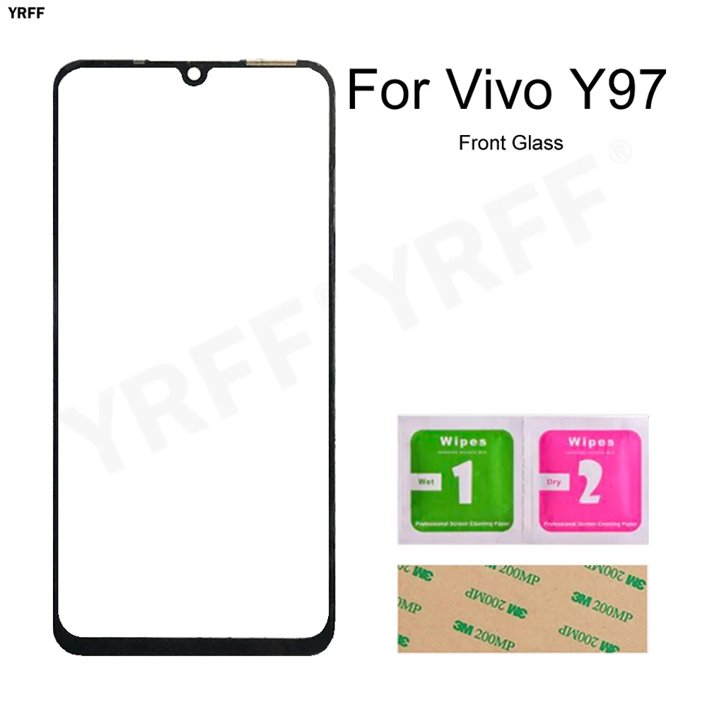Mobile Touch Screen Panel For Vivo Y97 Front Outer Glass Panel (No Touch Screen Digitizer) Phone Repair Parts