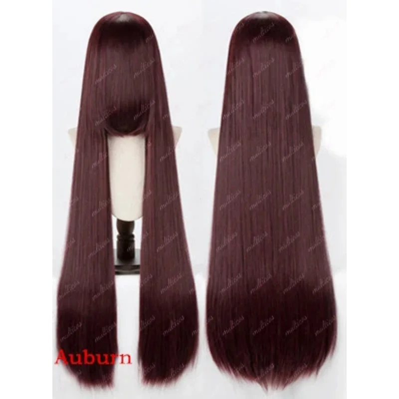 24 цвета 100 см длинный прямой парик для косплея термостойкие синтетические волосы