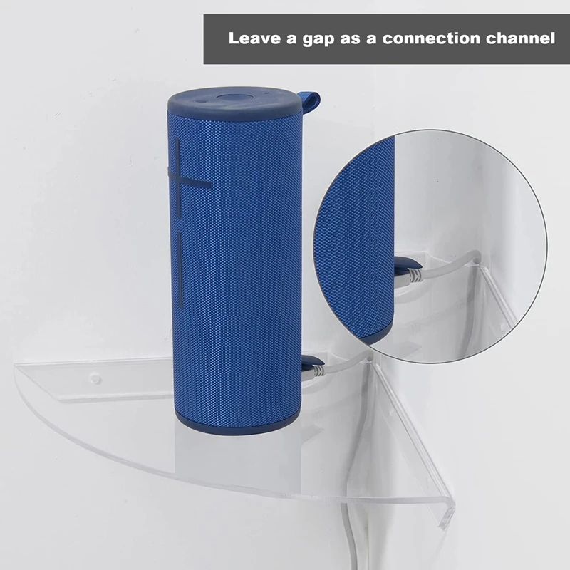 

2 шт., акриловые угловые полки