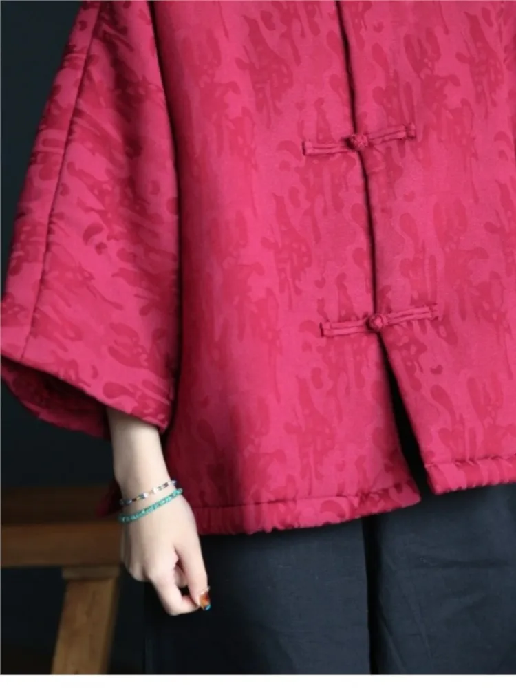 Оверсайз осенне-зимнее пальто с цветочным принтом женская мода женские