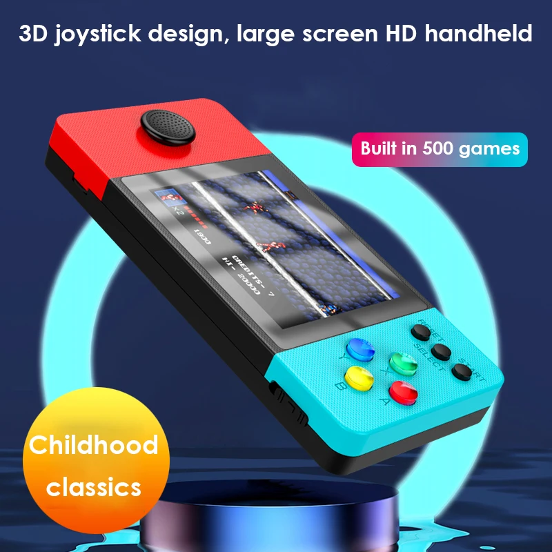 

Портативная игровая консоль в стиле ретро, Классическая портативная игровая приставка с ЖК-дисплеем, Карманная игровая консоль, классическ...