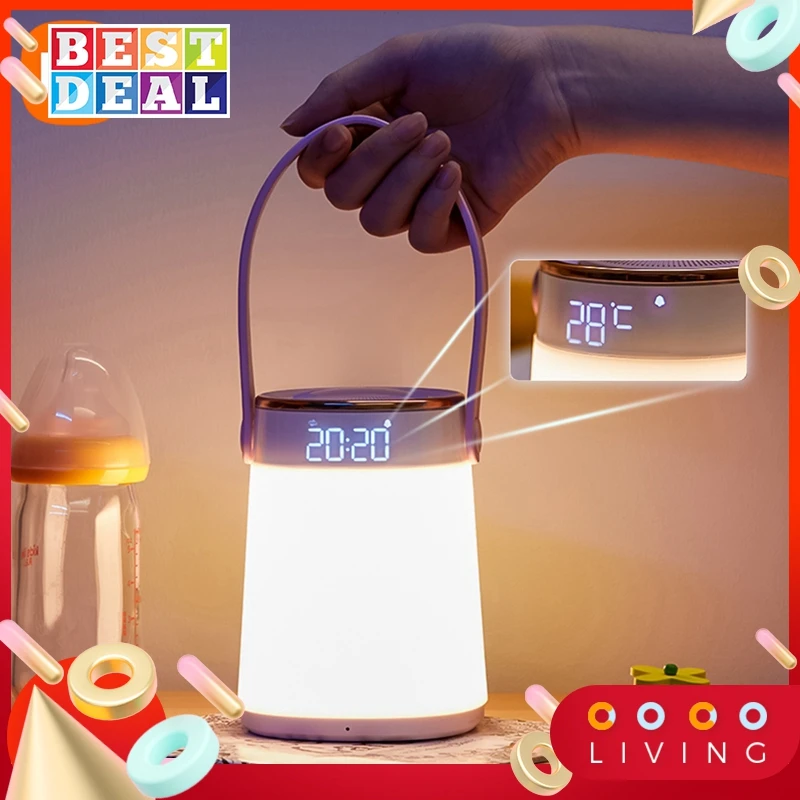 

Часы Xiomi Mijia с таймером, дисплеем температуры и плавным затемнением, светодиодный перезаряжаемый светильник от Xiomi Youpin Midea